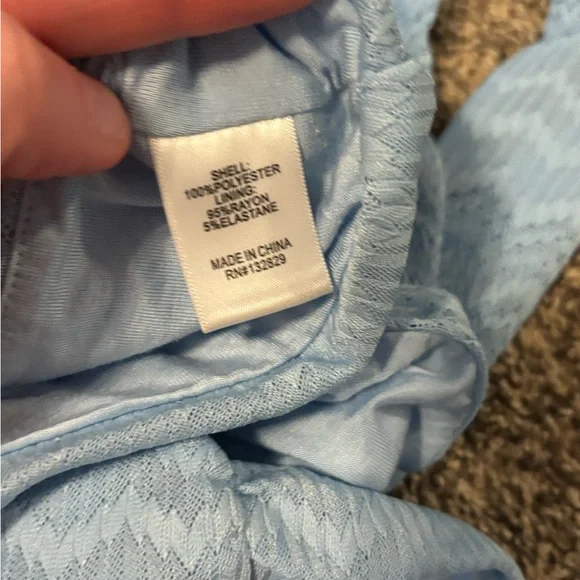 REVOLVE Lovers & Friends Light Blue Halter Crop Top - Picture 5 of 7